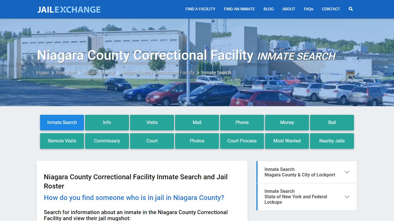 Niagara County Correctional Facility Inmate Search - Jail Exchange